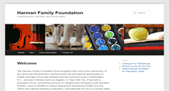 Desktop Screenshot of harman-foundation.org