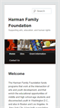 Mobile Screenshot of harman-foundation.org